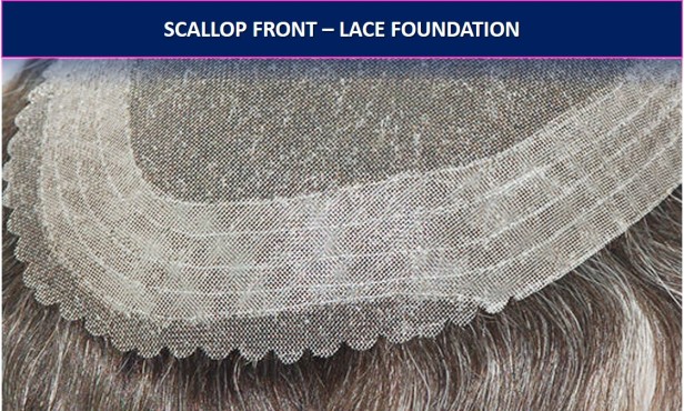 Scallop Front - Wig Lace Foundation