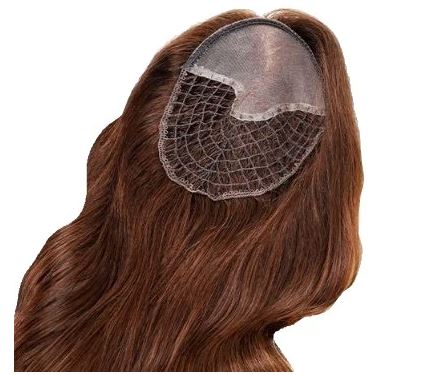 Picture of a Hair integration topper with brown.
