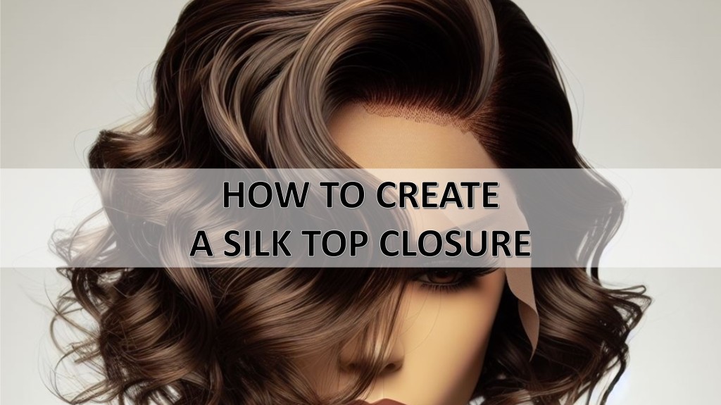 How to create a silk top closure or silk base closure.  Online class available at www.AmidBeauty.com.